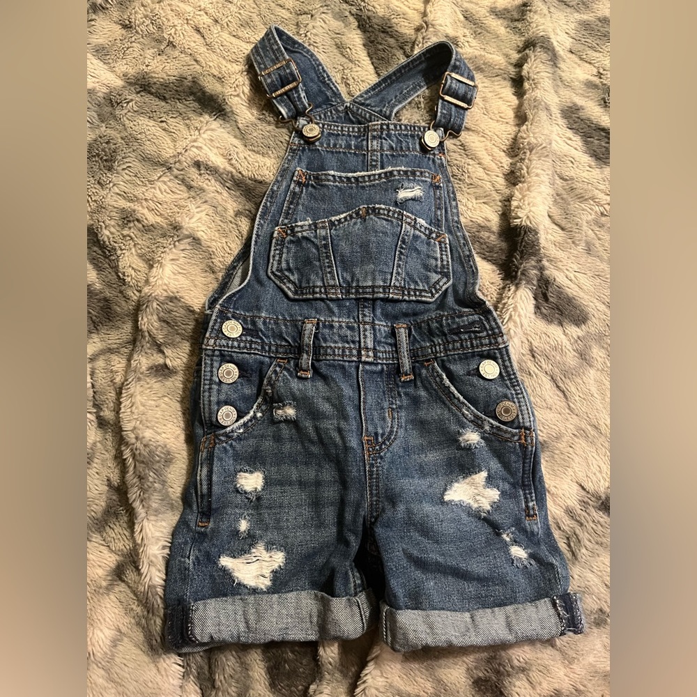 Gap Denim Overall Shorts